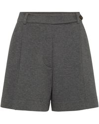 Brunello Cucinelli - Short En Coton Mélangés - Lyst