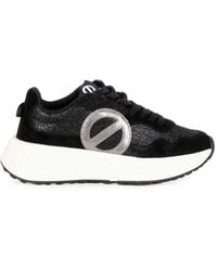 No Name - Carter Glitter-Detail Logo-Patch Sneakers - Lyst