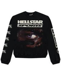 HELLSTAR - Printed Crewneck Longsleeve Sweatshirt - Lyst