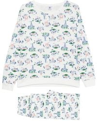 Petit Bateau - Graphic-Print Cotton Pajamas - Lyst