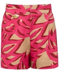 Themis Z - Ismene Abstract-Print Pleated Shorts - Lyst