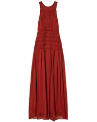 Twinset - Long Crépon Sleeveless Dress - Lyst