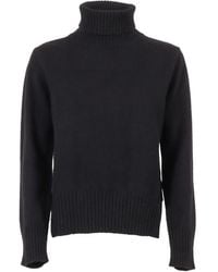 Kangra - Ribbed-Trim Roll-Neck Sweater - Lyst