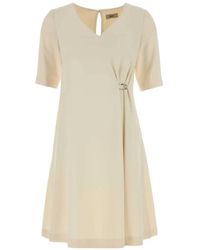 Herno - V-Neck Midi Dress - Lyst