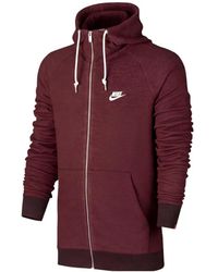 Nike - Logo-Embroidered Zip-Up Hoodie - Lyst
