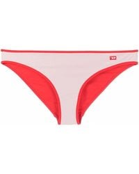 DIESEL - Bfpn-Angelss Contrast-Trimmed Bikini Bottoms - Lyst