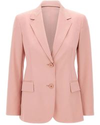 Max Mara - Notched-Lapels Button Blazer - Lyst