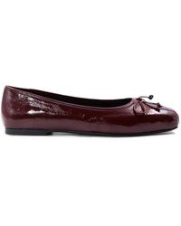 Notabene - Serena Square-Toe Bow-Detail Ballet Flats - Lyst