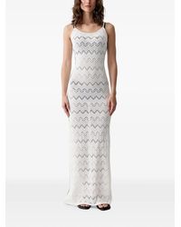 Vilebrequin - Lisanna Chevron-Knit Side-Slit Maxi Dress - Lyst