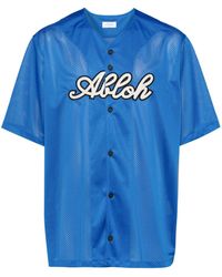 Off-White c/o Virgil Abloh - Off- Logo-Patch Baseball Shirt - Lyst