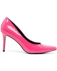 Versace Jeans Couture - 90Mm Faux-Leather Pumps - Lyst