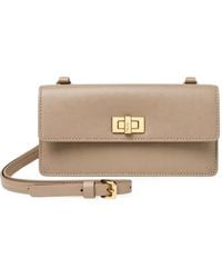 Fendi - Peekaboo Leather Wallet On Chain - Lyst