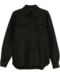 Harris Wharf London - Button-Up Felted Shirt - Lyst
