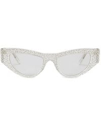 Pinko - Cat-Eye Embellishment Sunglasses - Lyst