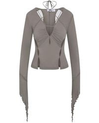 SRVC Studio - Cut-Out Ruched Top - Lyst