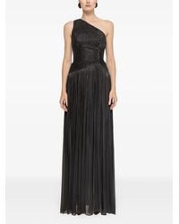Nissa - One-Shoulder Plissé-Effect Maxi Dress - Lyst