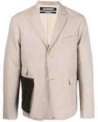 Jacquemus - Pouch-Pocket Single-Breasted Blazer - Lyst