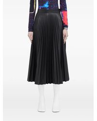 MM6 by Maison Margiela - Pleated Midi Skirt - Lyst