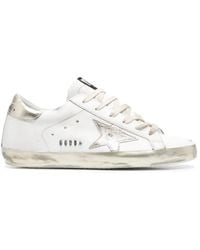 Golden Goose - Super Star Leather Sneakers - Lyst