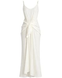 JW Anderson - Knot Draped Maxi Dress - Lyst