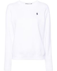Polo Ralph Lauren - Embroidered-logo Jersey Sweatshirt - Lyst