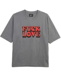 HTC - Fuck Love Logo-Print Oversized T-Shirt - Lyst