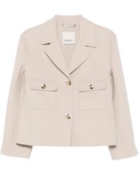 Max Mara - Button-Fastening Chest-Pocket Jacket - Lyst
