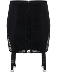 Dion Lee - Lace-up Corset-style Miniskirt - Lyst