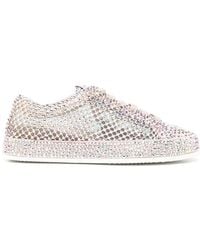 Le Silla - Crystal-Embellished Sneakers - Lyst