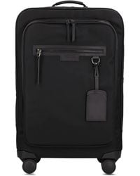 Longchamp - Leather-Trimmed Wheeled Trolley - Lyst
