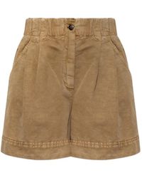 Moncler - Bermudas Con Parche Del Logo - Lyst