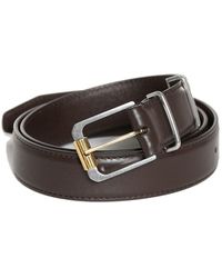 The Row - Logo-stamp leather belt - Lyst