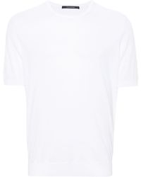 Tagliatore - Fijngebreid T-shirt - Lyst