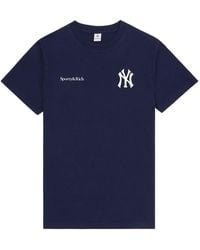 Sporty & Rich - Yankees Serif T-Shirt - Lyst