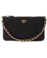 Prada - Quilted Re-nylon Pouch - Lyst
