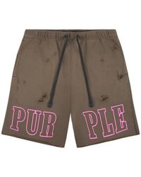 Purple Brand - Slab Outline Shorts - Lyst