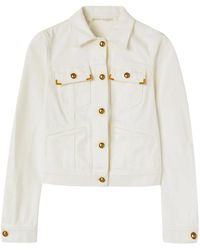 Palm Angels - Palm Engelen Vrouw Beige Jas Pwye037 R24 Den001 - Lyst