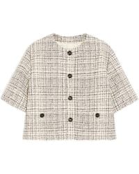 Valentino Garavani - Veste En Tweed À Manches Courtes - Lyst