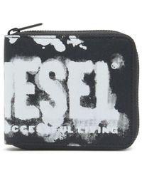 DIESEL - Zip Wallet In Logo-print Fabric - Lyst