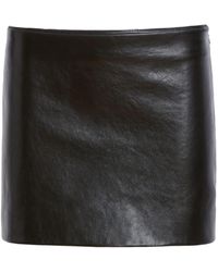 Khaite - The Jett Leather Miniskirt - Lyst