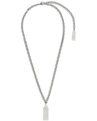 MM6 by Maison Margiela - Plaque Necklace - Lyst