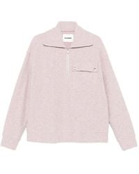 Jil Sander - Sweatshirt mit Stehkragen - Lyst