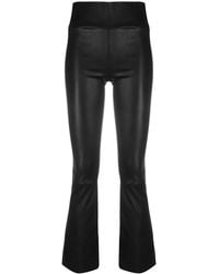 SPRWMN - Schmale Cropped-Lederhose - Lyst