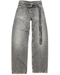 Acne Studios - Jeans Met Ceintuur - Lyst