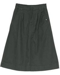 SPORT b. by agnès b. - Cotton Twill Midi Skirt - Lyst