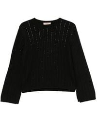 Twinset - Pull Côtelé À Sequins - Lyst