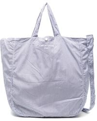 Comme des Garçons - Logo-embroidered Striped Tote Bag - Lyst