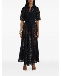 MOOS STUDIO - Reverie Belted Lace Maxi Dress - Lyst