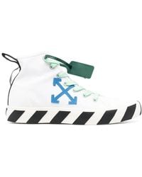 Off-White c/o Virgil Abloh - Mid Top Vulcanized Canvas Sneakers - Lyst