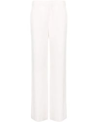 P.A.R.O.S.H. Pantalones de talle alto - Blanco
